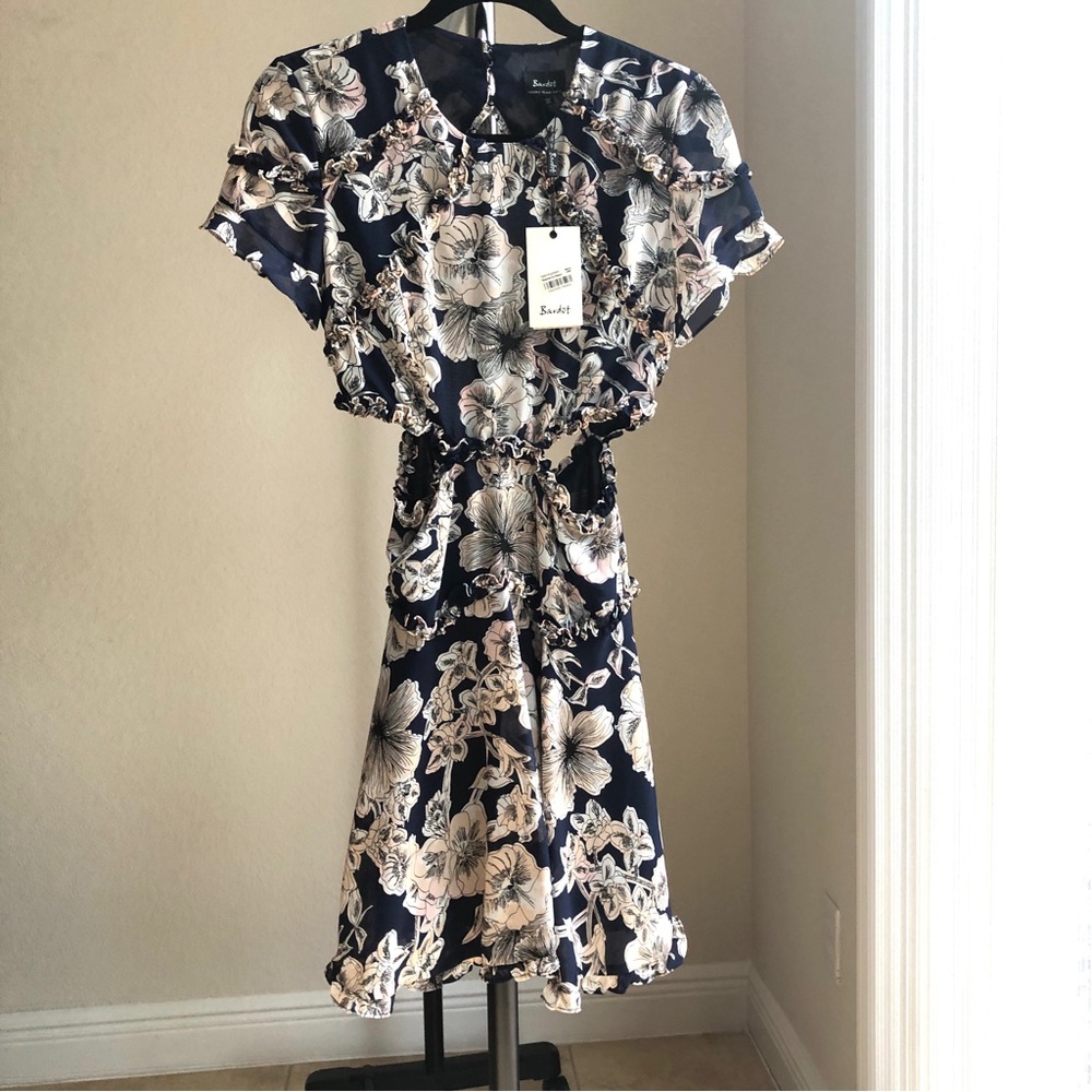 NWT | Bardot | Floral | Short Sleeve | Mini Dress